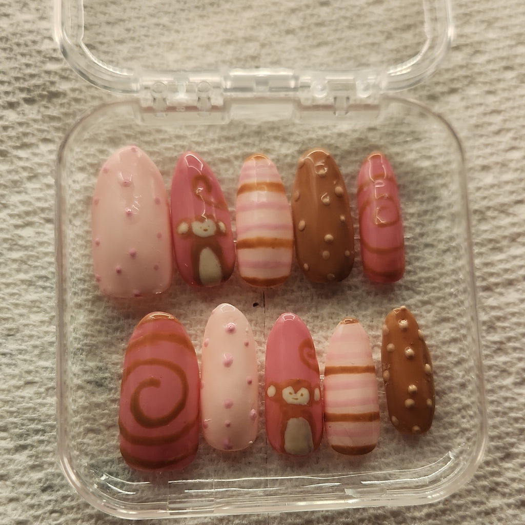 Cute monkey nails