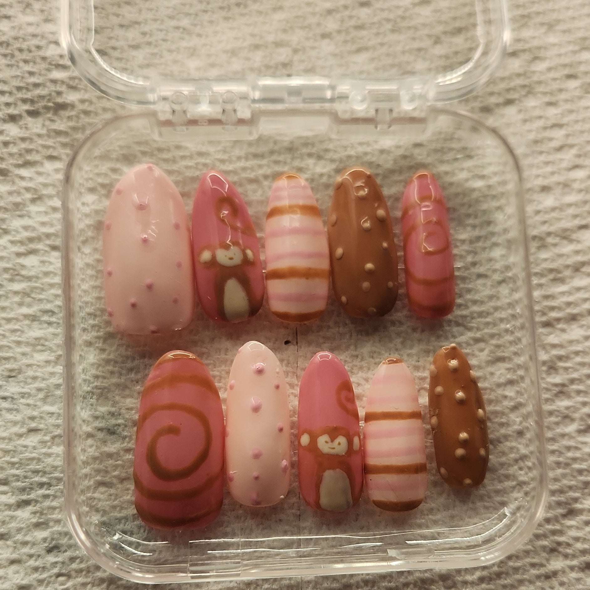 Cute monkey nails