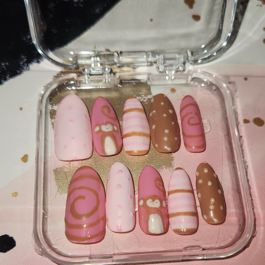 Cute monkey nails