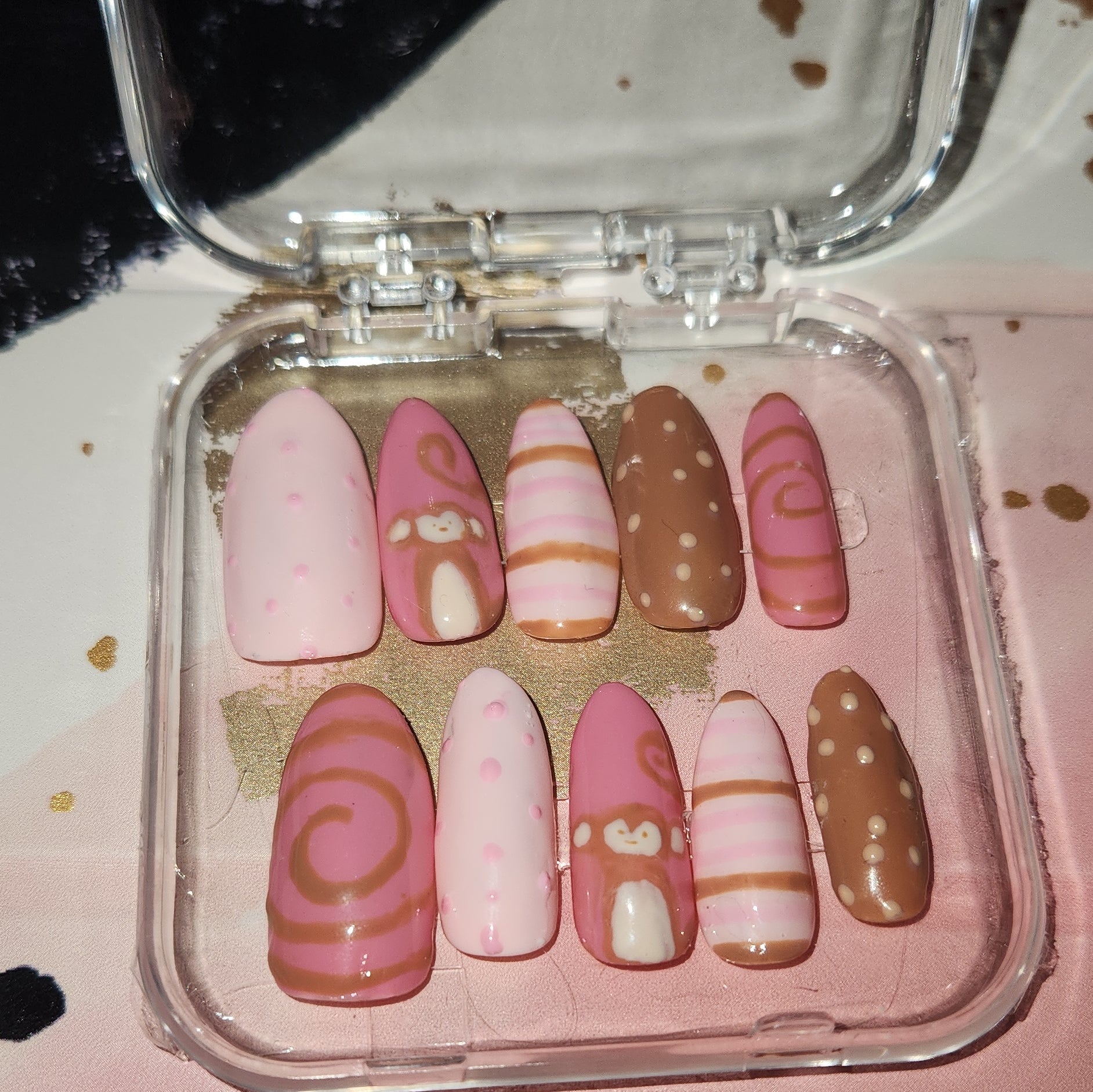 Cute monkey nails